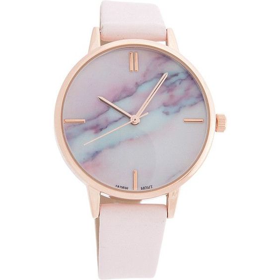 Pastel Pink Marble Watches